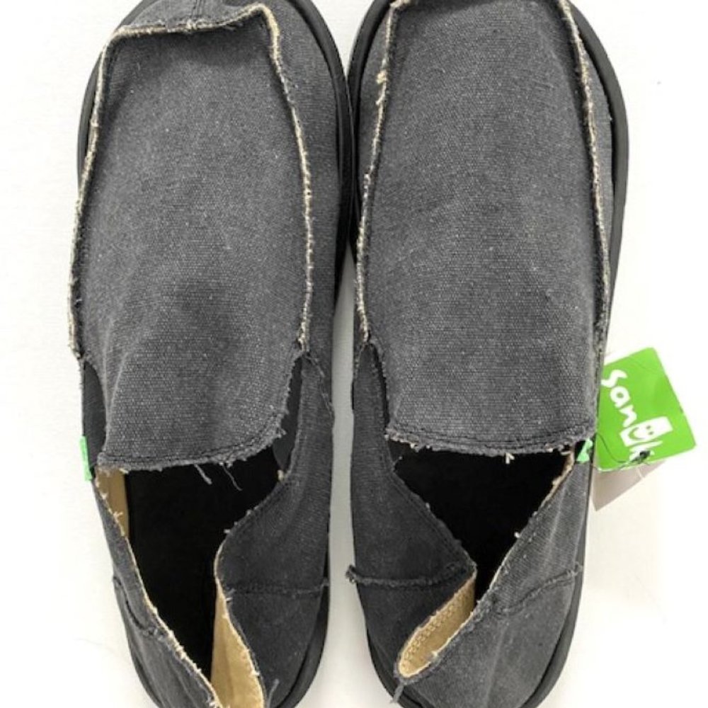 Sanuk SMF1001L Vagabond Big & Tall Slip On Shoes Charcoal